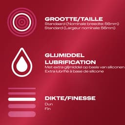 Durex - Condoooms Thin Feel Extra Lube 10 st. — thumbnail 3
