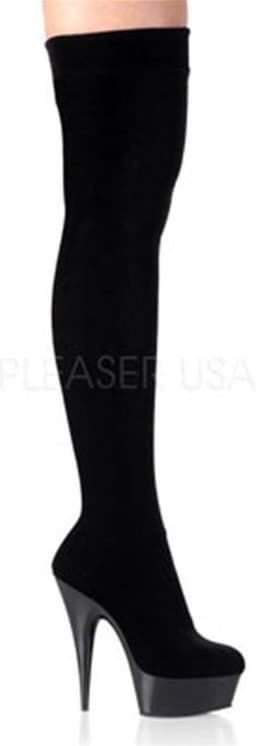 Pleaser - DELIGHT-3002 Plateau Laarzen - US 6 - 36 Shoes - Zwart — thumbnail 2
