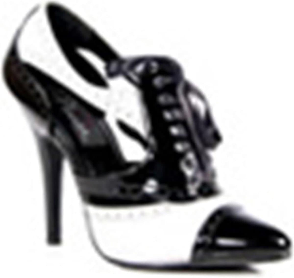 Pleaser - SEDUCE-458 Hoge hakken - US 9 - 39 Shoes - Zwart/Wit — afbeelding 1