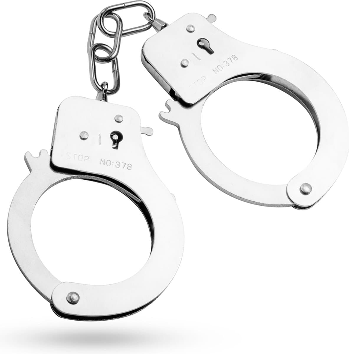 EasyToys - Metalen Handboeien - Bondagetouw - Handboeien Seks - BDSM - BDSM Toys - Rollenspel - Rollenspel Erotiek - Erotisch Spel - Zilver — afbeelding 1