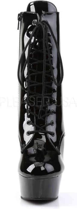 Pleaser - DELIGHT-1020 Plateau Laarzen - US 12 - 42 Shoes - Zwart — thumbnail 2