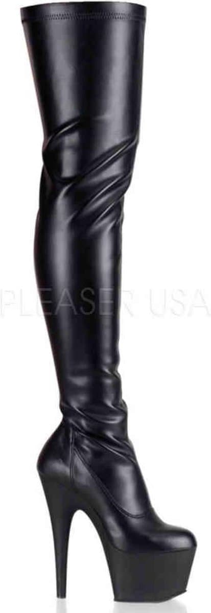 Pleaser Overknee Laarzen -42 Shoes- ADORE-3000 US 12 Zwart — afbeelding 1
