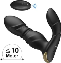 IntiMate® VibeThrust - Luxe Stotende Vibrator met 9 Tril- en Stootstanden - Vibrator met Afstandsbediening - 2-in-1 Afstandsbediening voor Handsfree Genot - Seks Toy voor Mannen en Vrouwen — thumbnail 2