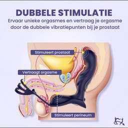 Toys Hub® Prostaat Vibrator PRO met Afstandsbediening - 11 Vibraties – Dubbele Stimulatie - Anaal Dildo - Plug - Stimulator - Massager met Cockring - Prostaat Dildo - Vibrators voor Mannen - Sex Toys Couples & Koppels — thumbnail 3