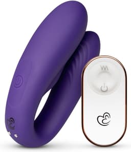 EasyToys - Koppel Vibrator met Afstandsbediening - Vibrator - Sex Toys voor Mannen en Vrouwen - Vibrators - Dildo - Vibrators voor Vrouwen en Mannen - G-Spot Vibrator - Clitoris Stimulator - Paars — thumbnail 1