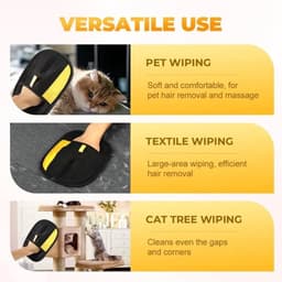 Handschoenen voor het verwijderen van dierenharen, handschoenen voor het verwijderen van kattenharen, 2 stuks, antistatische handschoenen voor het verwijderen van hondenharen, geschikt voor katten en honden. — thumbnail 4
