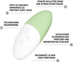 LELO SIRI 3 – Mini Vibrator – Geluidsgeactiveerd – 8 Genotsinstellingen – Pistachio Cream — thumbnail 2