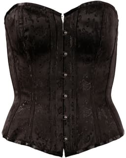 Cottellli Collection –  Korset met Verwijderbare Bretels en Vetersluiting Seductief Variant – Maat M - Zwart — thumbnail 3