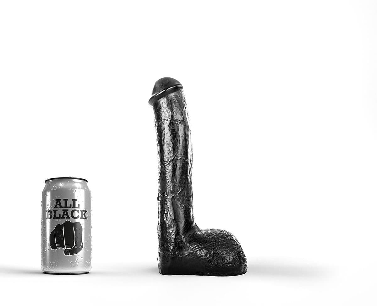 All Black Anaal Dildo 23 cm - zwart — afbeelding 1