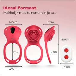 Kinkk Draagbare Vibrator - Clitoris Stimulator - Vibrator voor Koppels - Sex Toys voor Vrouwen - Stil en Discreet - Waterafstendig - 10 Vibratie Standen - Afstandsbediening en app — thumbnail 3