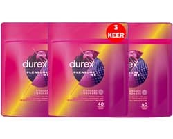 Durex - Condooms - Pleasure me 40st x3 - Voordeelverpakking