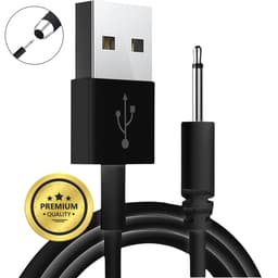 DC Kabel - USB naar DC Oplader - USB DC Oplaadkabel 2.5mm - 80cm - Zwart - Vibrator Oplader - Sex Toys - Vibrators voor Vrouwen & Mannen Kabel - Erotiek - Wand Seksspeeltjes - Dildo - Masturbator - Buttplug - Cockring - USB DC 5v - 80cm - Zwart — thumbnail 1