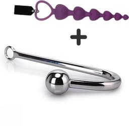 Anal Hook - Anaal Haak + - Anal Beads - Anaal Dildo - Anale Speeltjes - g spot - DISCREET verpakt - Anale haak - Anal Plug — thumbnail 4