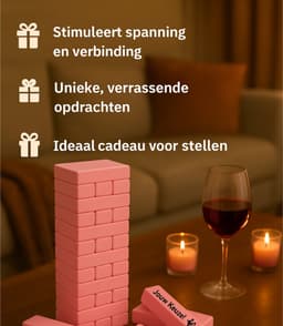 Romantisch Koppelspel Nederlands – Couple Game Blocks – Date Night Blokken – Koppelspel - Spel voor Stellen – Valentijn Cadeau – Intiem en Speels – Liefdesspelletjes voor Relaties - Inclusief Blinddoek — thumbnail 3