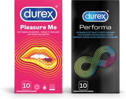 Durex - 20 stuks Condooms - Pleasure Me 1x10 stuks - Performa 1x10 stuks - Voordeelverpakking — thumbnail 1