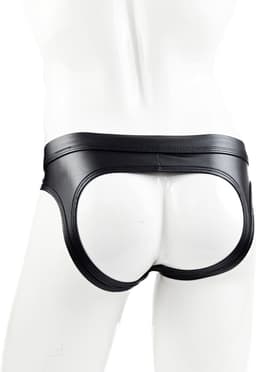 BamBella ® Slip Onderbroek - Maat XL - MAT glans - Zwart BDSM kleding erotische heren kleding — thumbnail 4