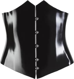 LateX – Latex Korset Klassiek en Uitdagend voor Extra Spanning en Uitdaging Maat 2XL - Zwart — thumbnail 4