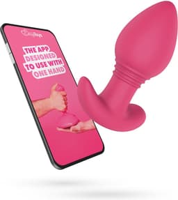 EasyConnect - EasyToys - Vibrerende Buttplug Axel via App - Koppel Vibrator - Buttplugs - Sex Toys voor Vrouwen - Vibrators voor Vrouwen - Sex Toys voor Mannen - Sex Toys - Vibrator - Vibrator voor Koppels - Roze — thumbnail 1