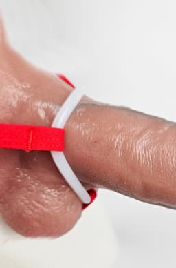 BamBella ® - Sexy Erotische bondage Lingerie Maat S/M onesize Heren onderbroek Rood mannen — thumbnail 4