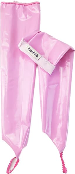 BamBella ® Handschoenen -Maat L/XL - Datex (Mix latex en stof ) Sexy Roze Glans lak — thumbnail 2