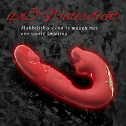 Uzzy M.F 3 in 1 Vibrator voor Vrouwen – G-Spot & Clitoris Stimulator – Sex Toys voor Koppels – 20 standen – Luxe Seksspeeltje Rood — thumbnail 5