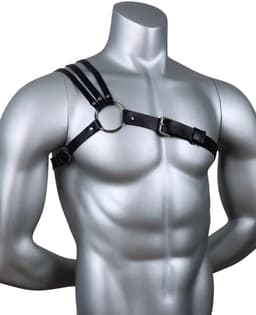 BUM BLING® BDSM Harnas Man - Gay Pride Harnas - Fetish Festival Outfit - Gay Clubwear - Fetish Wear Man - Zwart — thumbnail 4