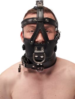 Mister b leather extreme muzzle head harness — thumbnail 5