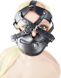 BNDGx® - Extreme BDSM sex Masker - Nep Leer - Met Gag blinddoek - SM Erotisch — thumbnail 1
