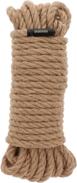 Professioneel Bondage Touw - 10 meter x 7 mm - Zwart - Hemp BDSM Touw - Perfect voor Japanse Shibari - Hoogwaardig Henneptouw - SM Touw voor beginners en gevorderden - Bondage Rope Hennep — thumbnail 1