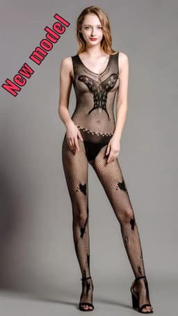 Sexy open Bodystocking "NEW MODEL" Vlinder Erotische Body Panty, Sexy Catsuit met Open Kruisje.Ook voor leuk Cadeau. — thumbnail 1