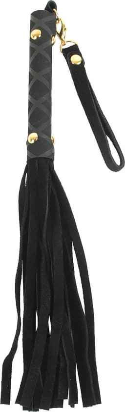 Banoch | Flogger klein zwart | imitatie suede zweep | zacht | 30 cm | BDSM — thumbnail 3