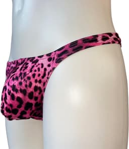 LekkerStout Roze Luipaard String voor Heren - Zachte Tanga - Rekbaar Mannen Ondergoed - Maat XL | ( LS190 ) — thumbnail 5