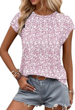 Dames T-shirt Zomer Korte Mouw V-hals Off Shoulder Elegant Top — thumbnail 4