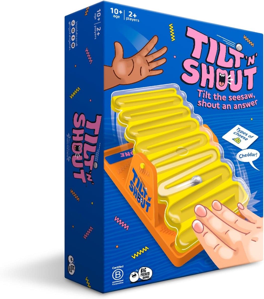 Tilt 'n' Shout – Snel gezinsfeestspel met 150 unieke categorieën en interactieve timer — afbeelding 1