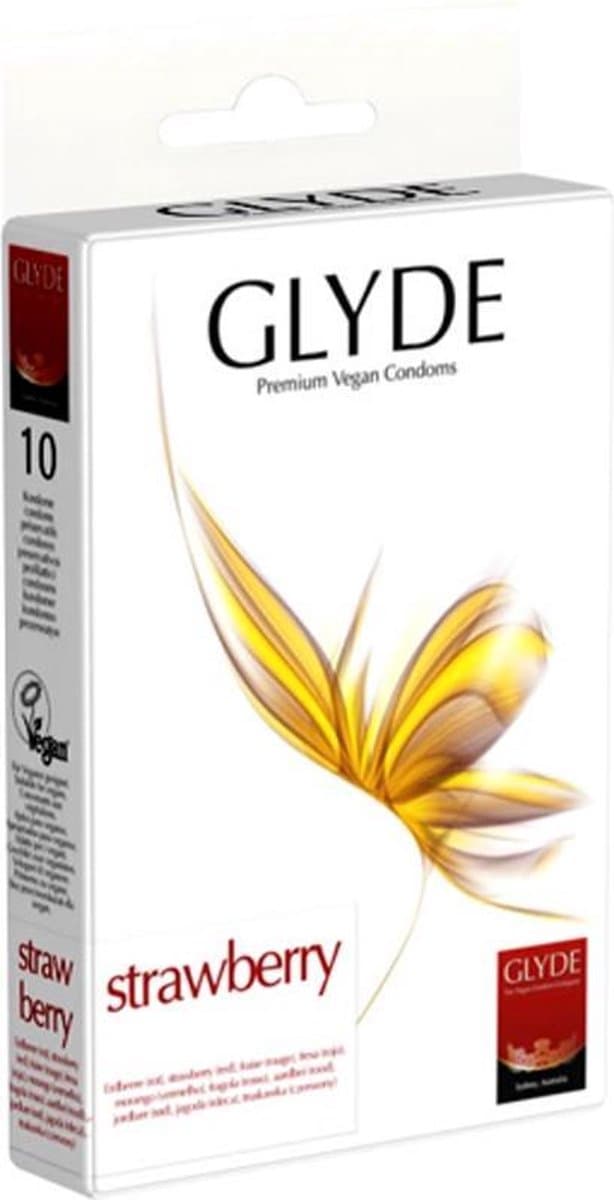 Glyde Ultra Aardbei - 10 condooms — afbeelding 1
