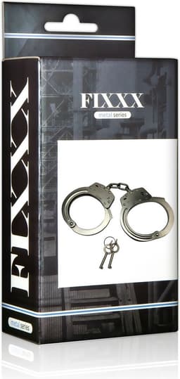 Fixxx - Heavy Metalen Handboeien met Ketting - RVS - Zilver — thumbnail 2
