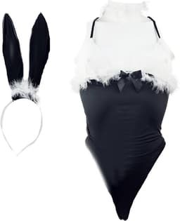 BamBella ® Sexy Cosplay Rollenspel kleding - Onesize - outfit dames Sex bunny dieren pak Zwart — thumbnail 1