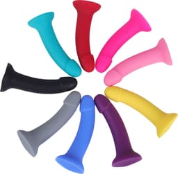 Banoch | Dildo Claes - zwart | siliconen met sterke zuignap | 17 cm lang | Ø 3,4 cm | flexibel — thumbnail 3