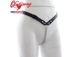 Erotische string - ketting en leder - Mannen en vrouwen - BDSM