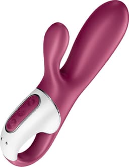 Satisfyer, Bluetooth Rabbit, Hot Bunny, 17,5 cm, met app, met warmtefunctie, 2 motoren, gemaakt van siliconen — thumbnail 1