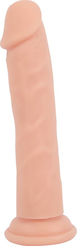 Banoch | Dildo 23 cm | Rechte Beige Siliconen Dildo met Zuignap | Extra Large | Ø 4 cm | Realistisch & Flexibel — thumbnail 5
