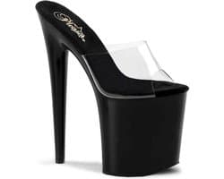 Pleaser - FLAMINGO-801 Muiltjes - Paaldans schoenen - 38 Shoes - Zwart