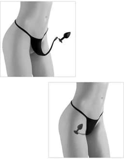 Pipedream - Crotchless Secret Gem +Size - Anal Toys Buttplugs Zwart — thumbnail 1