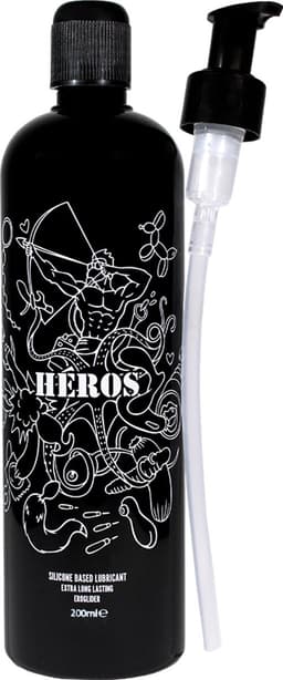 Heros Siliconen Glijmiddel inclusief Doseerpomp - 200ml — thumbnail 2