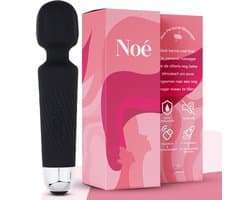 Essential Pleasure Noé - Magic Wand Vibrator - Massagestaaf met Clitoris Stimulator – Vibrators voor Vrouwen – Zwart
