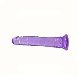 Paarse Dildo Met Zuignap - Voor Vrouwen & Mannen - Anaal - Zacht & Flexibel - 15.5CM — thumbnail 2