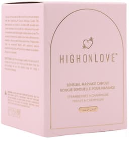 HighOnLove - Pink Massage Kaars Aardbei & Champagne — thumbnail 4
