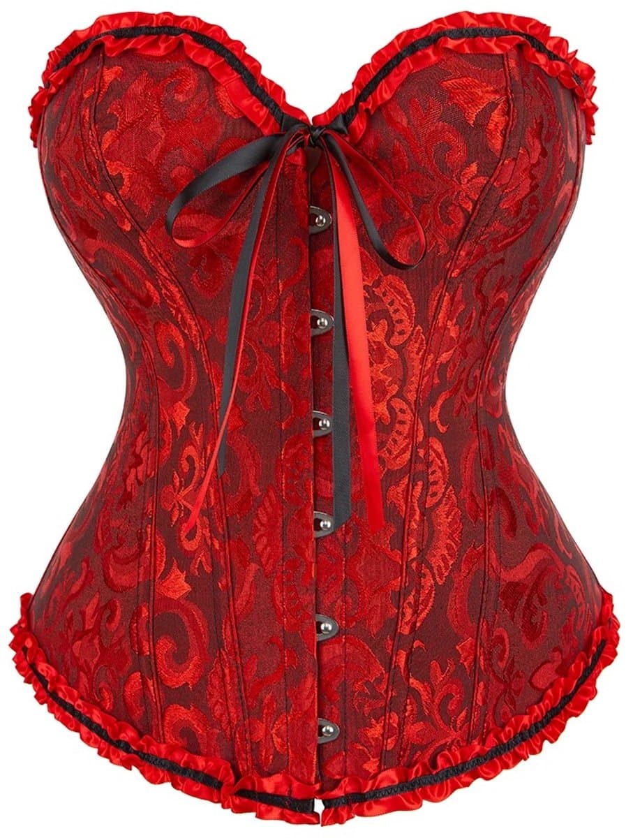 Sexy Korset - Korset - Corset Erotiek - Shapewear - Rood - Valentijn - S — afbeelding 1