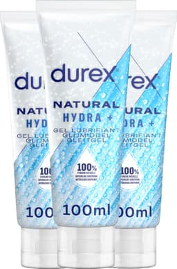 Durex Glijmiddel Natural - Hydraterend - 100% natuurlijk - 100ml x3 — thumbnail 1