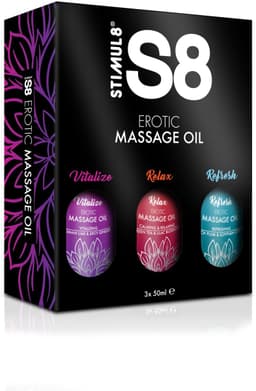 Stimul8 S8 Massage olie S8 Massage Oil Box 3x 50ml — thumbnail 3